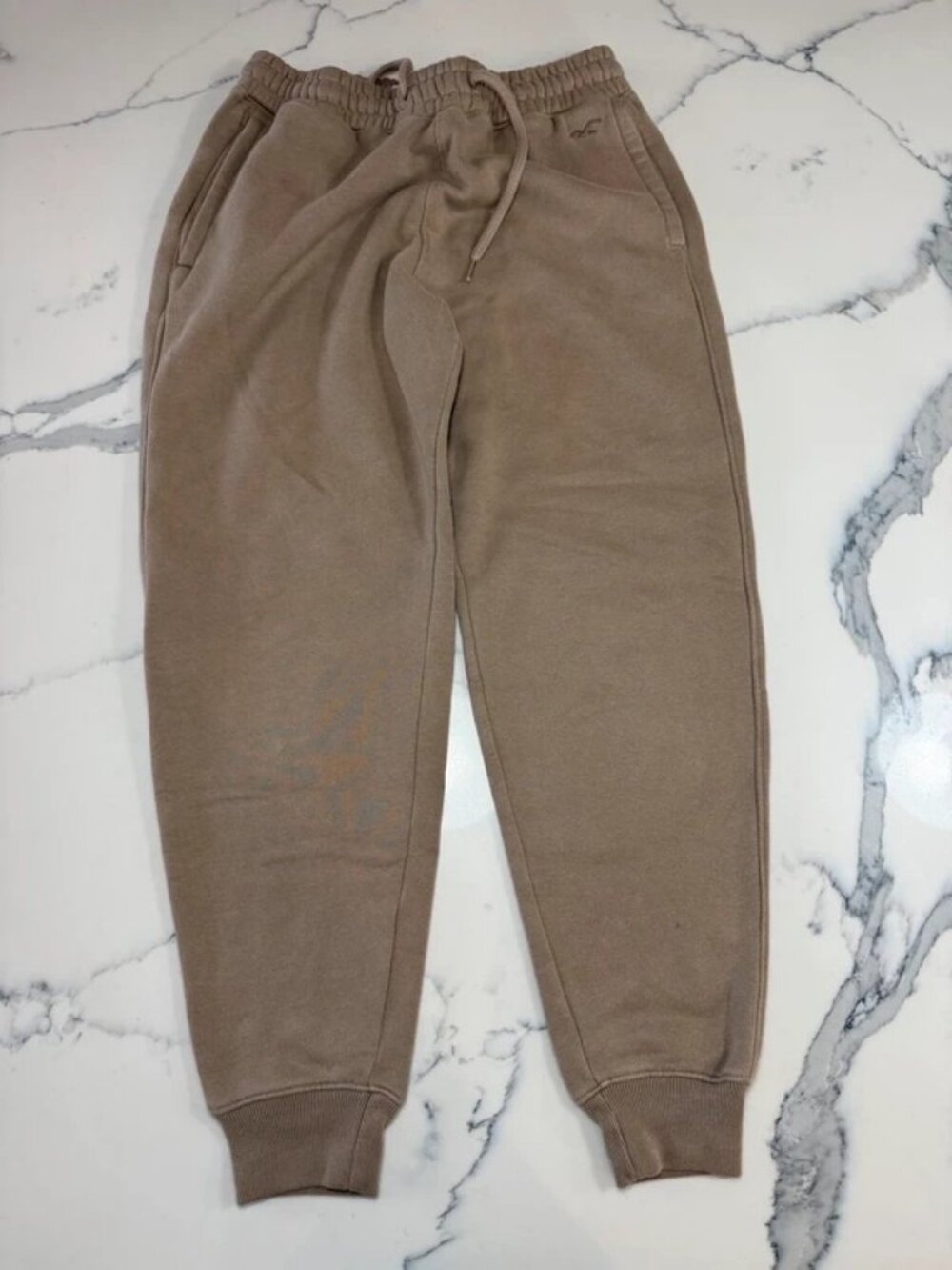 Hollister Tan Khaki Jogger Sweatpants Mens XS
